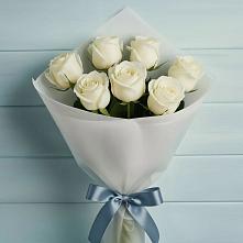 Букет 7 Белых роз Эдлесс Лав в Яранске
