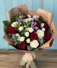 Букет цветов из:  Розы и Альстромерии в Яранске