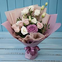 Букет цветов из:  Розы и Лизиантусы в Яранске