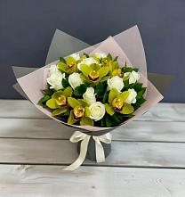 Букет цветов из:  Орхидеи и Розы в Яранске