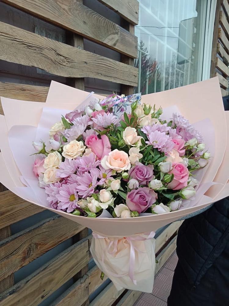 Букет цветов из: Розы и Хризантемы в Яранске