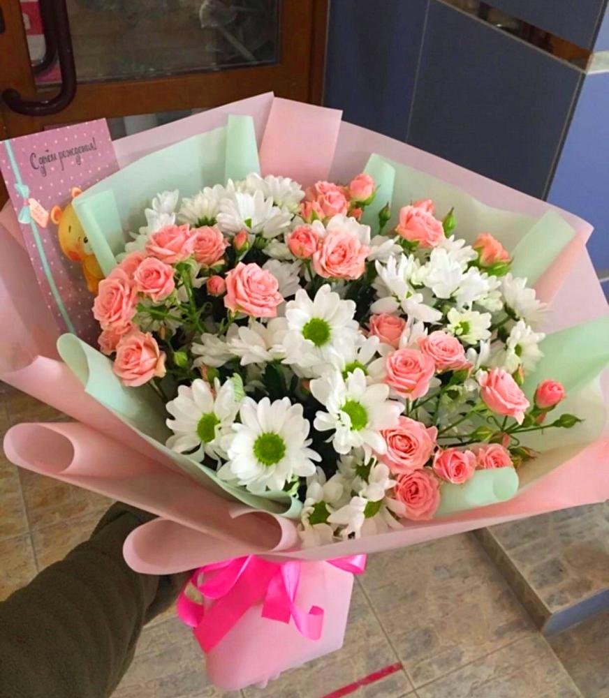 Букет цветов из: Розы и Хризантемы в Яранске