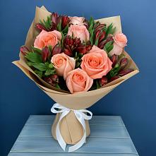 Букет цветов из:  Розы и Альстромерии в Яранске