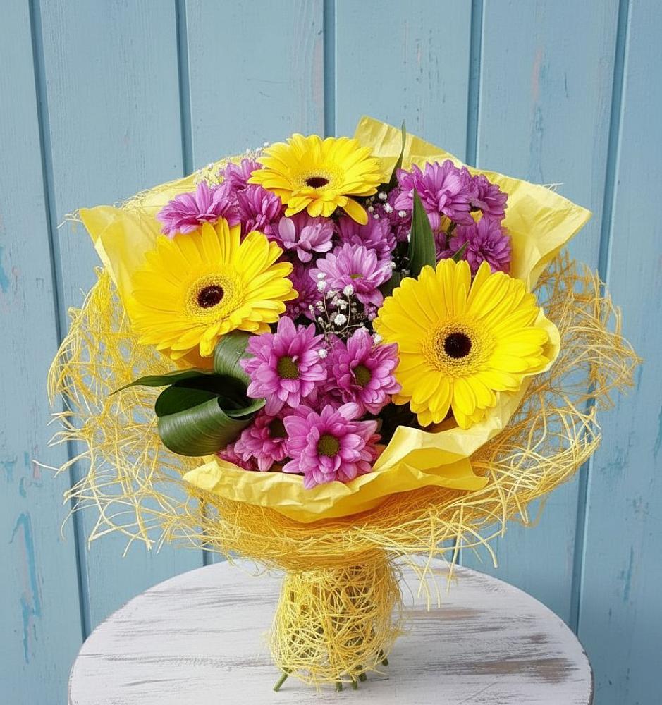 Букет цветов из: Хризантемы и Герберы в Яранске
