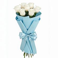 Букет 7 белых роз Проуд в Яранске