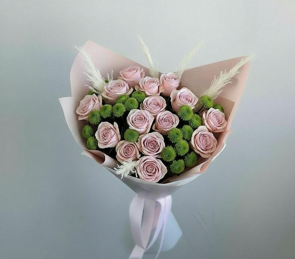 Букет цветов из: Розы и Хризантемы в Яранске