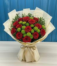 Букет цветов из:  Розы и Хризантемы #REPLACE_PRED# Яранске