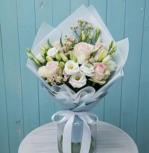 Букет цветов из:  Розы и Лизиантусы в Яранске