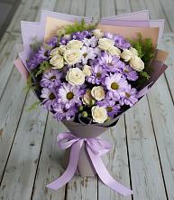 Букет цветов из:  Хризантемы и Розы в Яранске