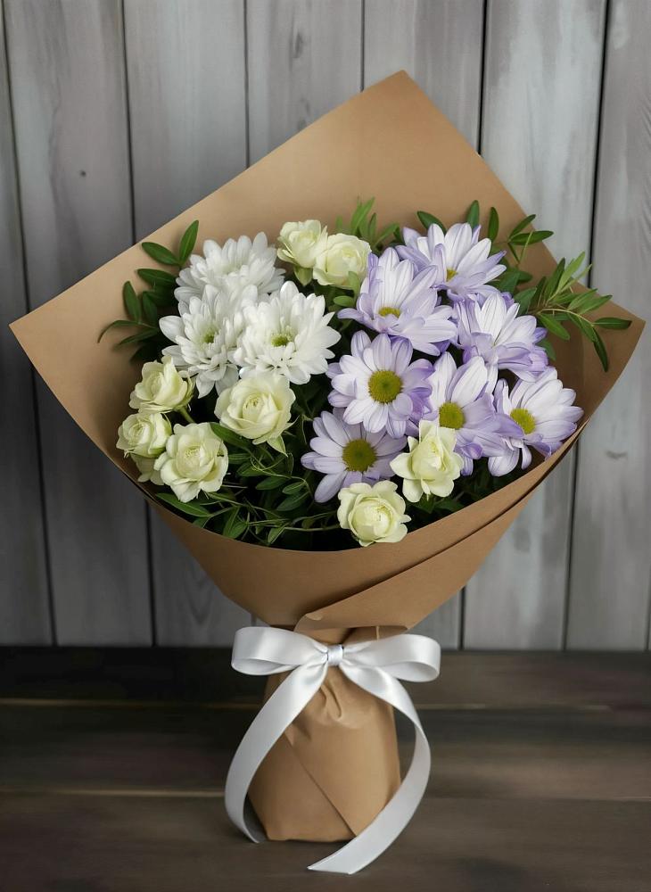 Букет цветов из: Хризантемы и Розы в Яранске